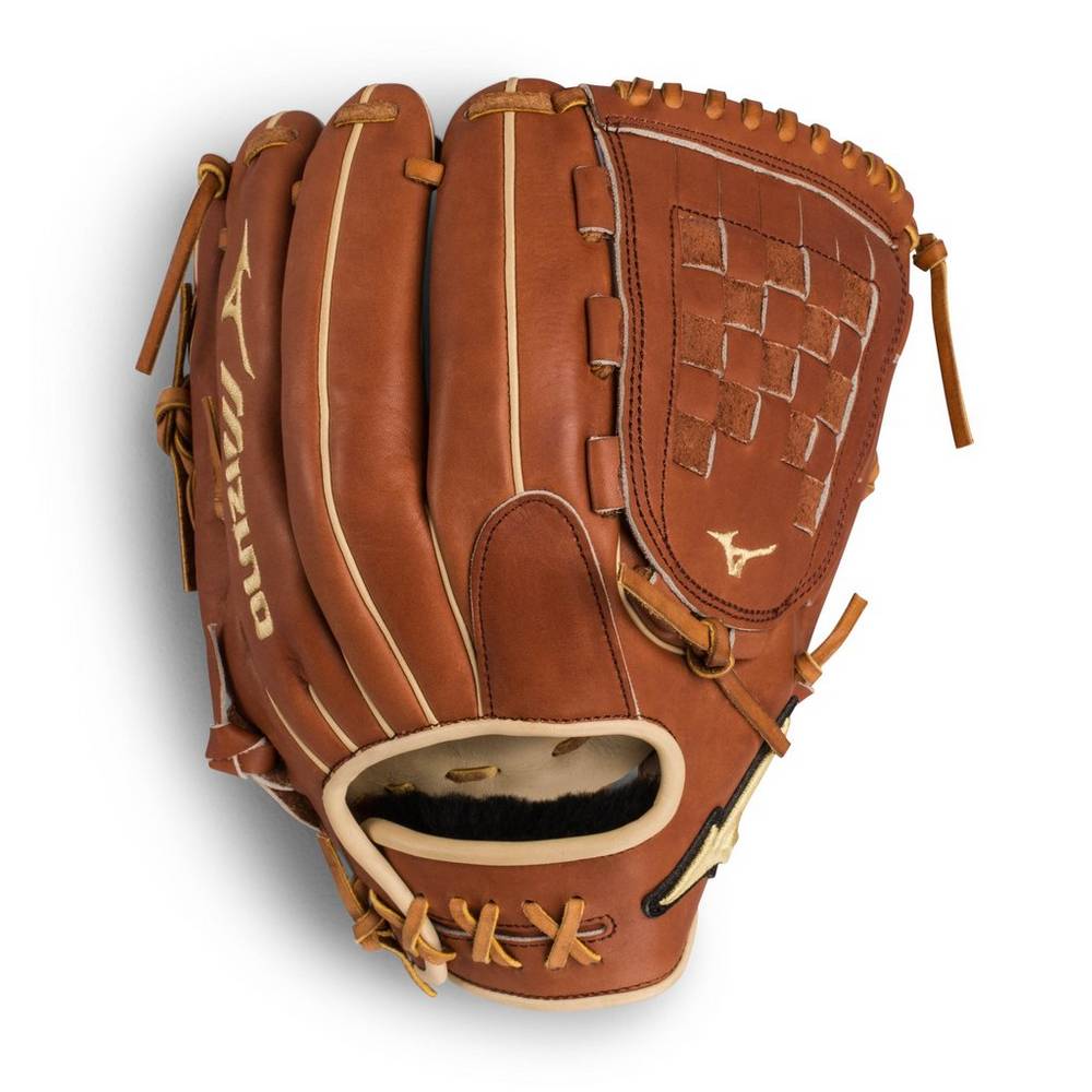 Mizuno Men's Pro Select Pitcher Baseball Glove 12" - Deep Pocket Brown (312563-QBZ)